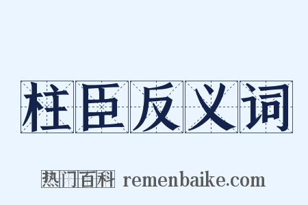 柱臣反义词是什么意思的图片